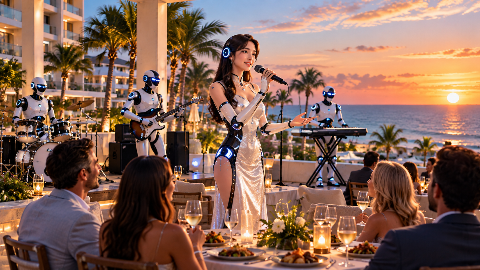 Robot dining entertainment